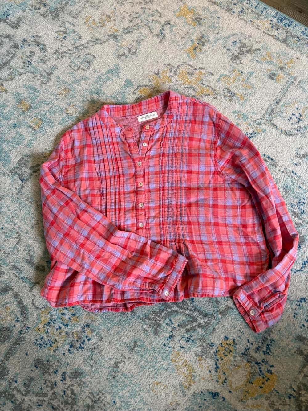 Natural Life Red Plaid Button-Up Shirt